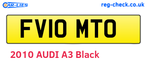 FV10MTO are the vehicle registration plates.