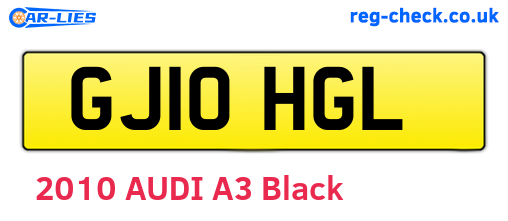 GJ10HGL are the vehicle registration plates.