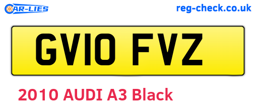 GV10FVZ are the vehicle registration plates.