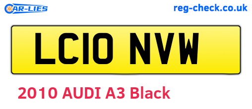 LC10NVW are the vehicle registration plates.