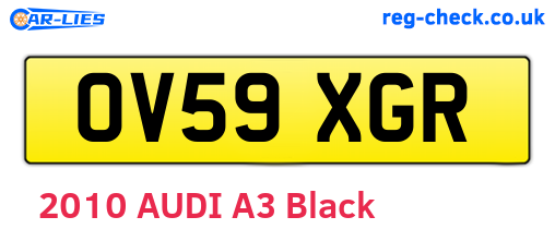 OV59XGR are the vehicle registration plates.