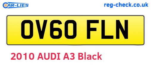 OV60FLN are the vehicle registration plates.