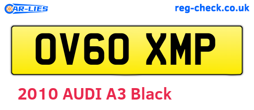 OV60XMP are the vehicle registration plates.