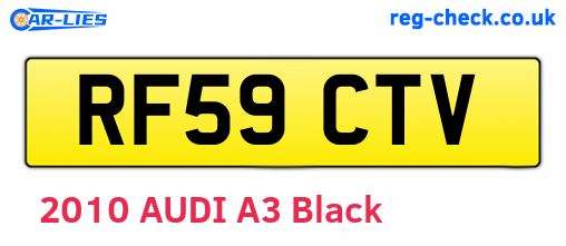 RF59CTV are the vehicle registration plates.