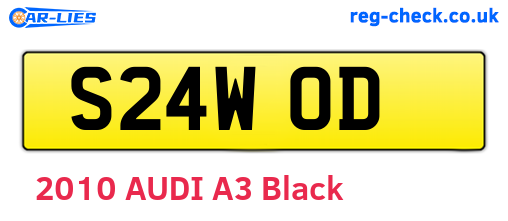 S24WOD are the vehicle registration plates.