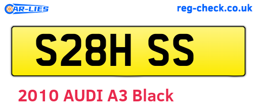 S28HSS are the vehicle registration plates.