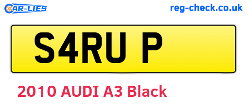S4RUP are the vehicle registration plates.