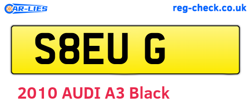 S8EUG are the vehicle registration plates.