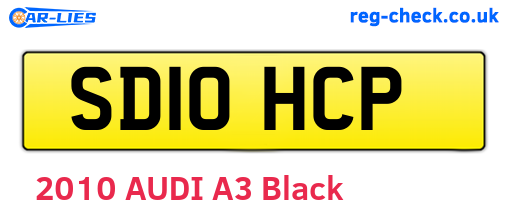 SD10HCP are the vehicle registration plates.