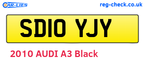 SD10YJY are the vehicle registration plates.
