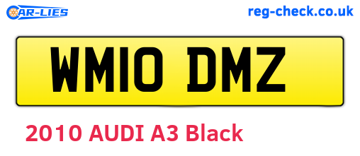 WM10DMZ are the vehicle registration plates.