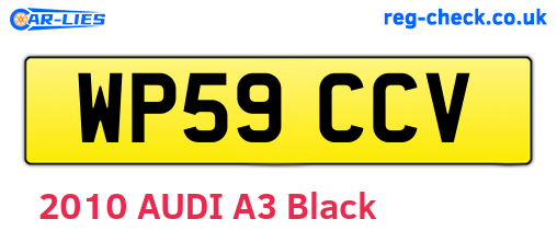 WP59CCV are the vehicle registration plates.
