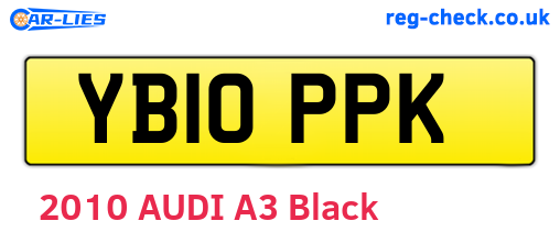 YB10PPK are the vehicle registration plates.