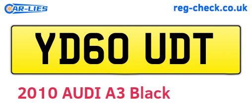YD60UDT are the vehicle registration plates.