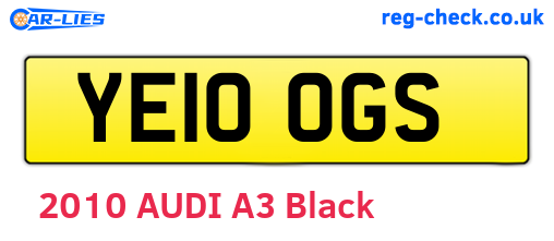 YE10OGS are the vehicle registration plates.