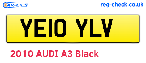 YE10YLV are the vehicle registration plates.