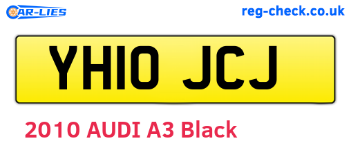 YH10JCJ are the vehicle registration plates.