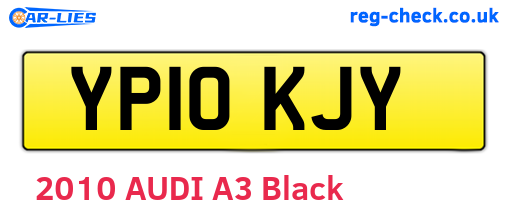 YP10KJY are the vehicle registration plates.