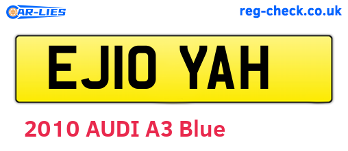 EJ10YAH are the vehicle registration plates.