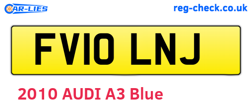 FV10LNJ are the vehicle registration plates.
