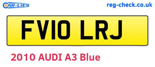 FV10LRJ are the vehicle registration plates.