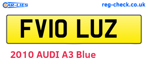 FV10LUZ are the vehicle registration plates.