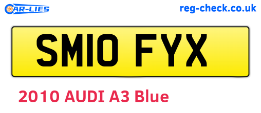 SM10FYX are the vehicle registration plates.