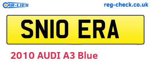 SN10ERA are the vehicle registration plates.