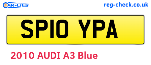 SP10YPA are the vehicle registration plates.