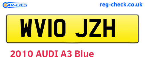 WV10JZH are the vehicle registration plates.