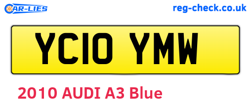 YC10YMW are the vehicle registration plates.