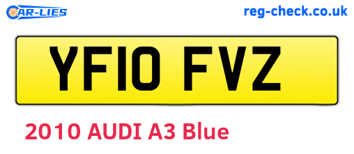 YF10FVZ are the vehicle registration plates.