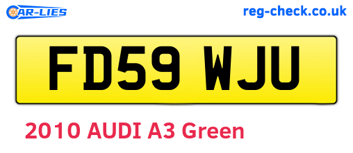 FD59WJU are the vehicle registration plates.