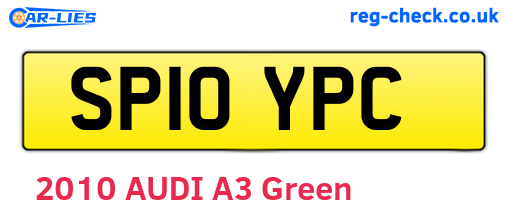SP10YPC are the vehicle registration plates.