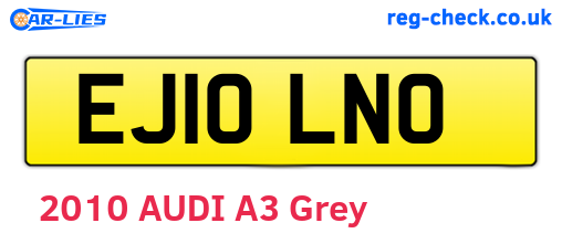 EJ10LNO are the vehicle registration plates.