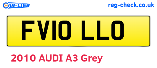 FV10LLO are the vehicle registration plates.