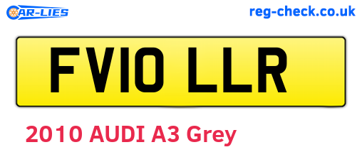 FV10LLR are the vehicle registration plates.