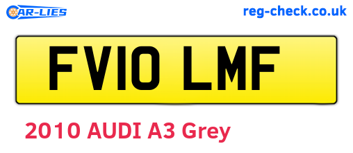 FV10LMF are the vehicle registration plates.