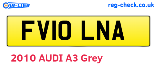 FV10LNA are the vehicle registration plates.