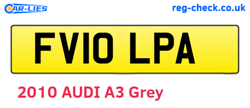 FV10LPA are the vehicle registration plates.