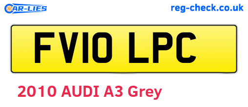 FV10LPC are the vehicle registration plates.
