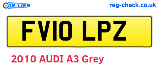 FV10LPZ are the vehicle registration plates.