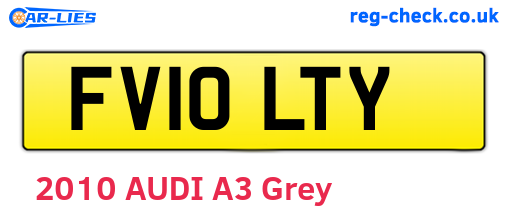 FV10LTY are the vehicle registration plates.