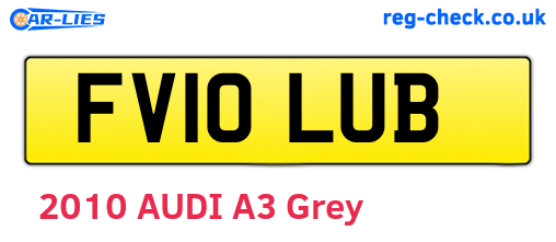 FV10LUB are the vehicle registration plates.