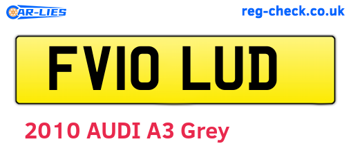 FV10LUD are the vehicle registration plates.