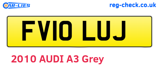FV10LUJ are the vehicle registration plates.