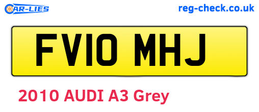 FV10MHJ are the vehicle registration plates.