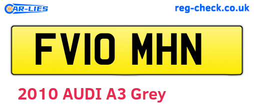 FV10MHN are the vehicle registration plates.