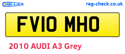 FV10MHO are the vehicle registration plates.