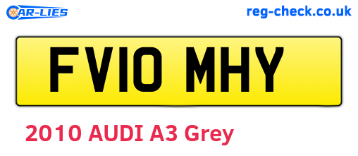 FV10MHY are the vehicle registration plates.